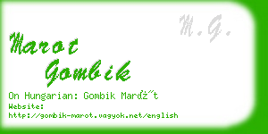 marot gombik business card
